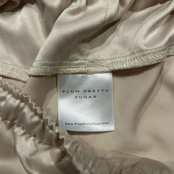 Plum Pretty Sugar Anthropologie flare pajamas bottoms size js unknow measurement - Picture 3 of 6